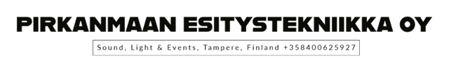 Pirkanmaan Esitystekniikka Oy -logo